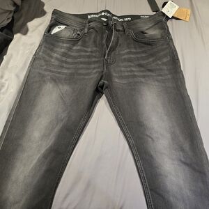 Buffalo David Bitton Men's Charcoal Slim Jeans